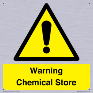 Warning Chemical Store